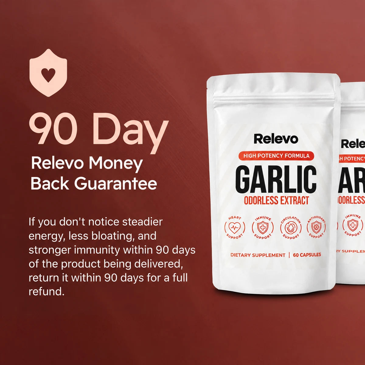 Relevo Odorless Garlic Extract Capsules
