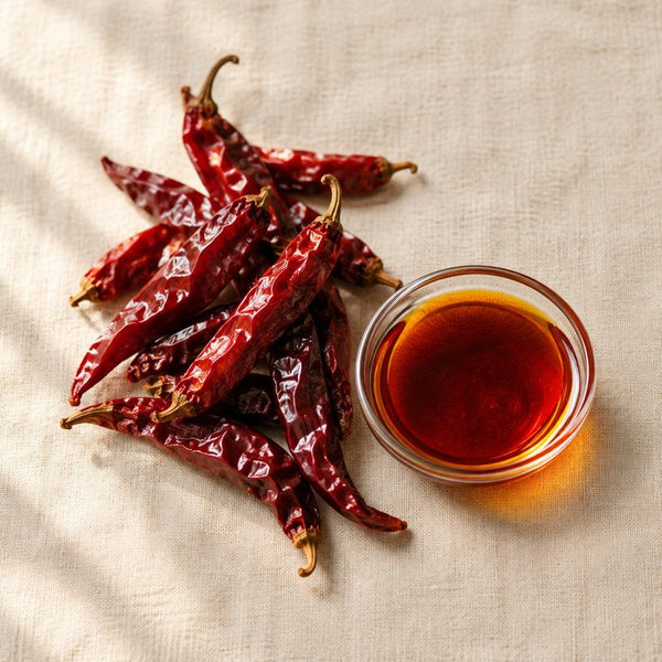 Dried red chillies and capsicum oleoresin