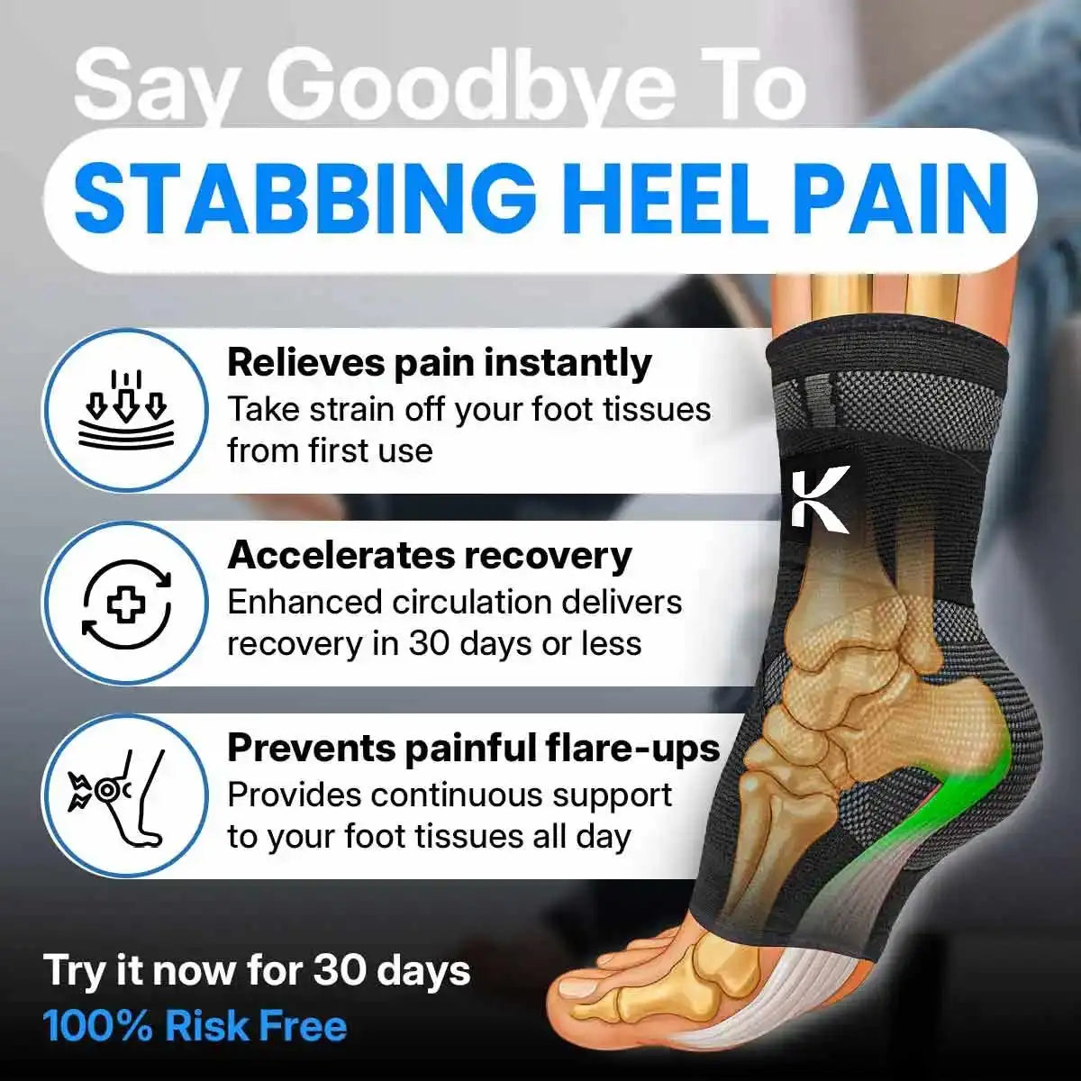 Foot sleeve detail
