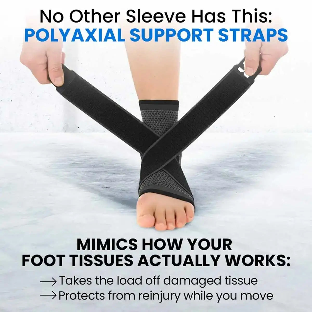 Foot sleeve support straps