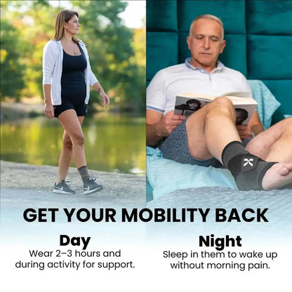 Foot sleeve compression zones