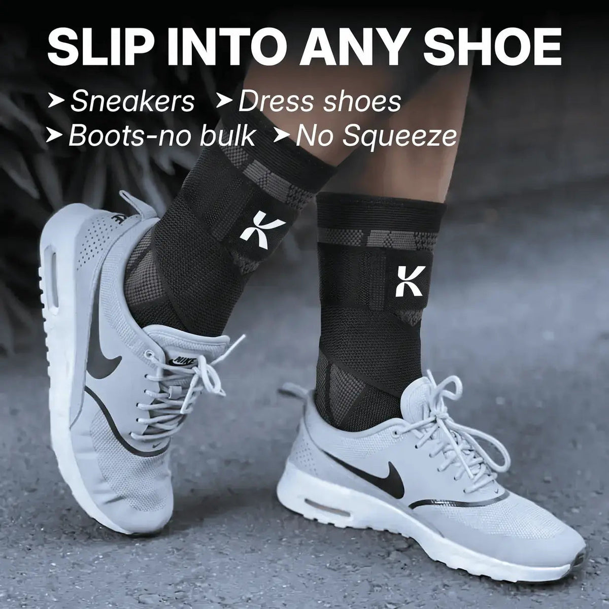 Foot sleeve in shoe