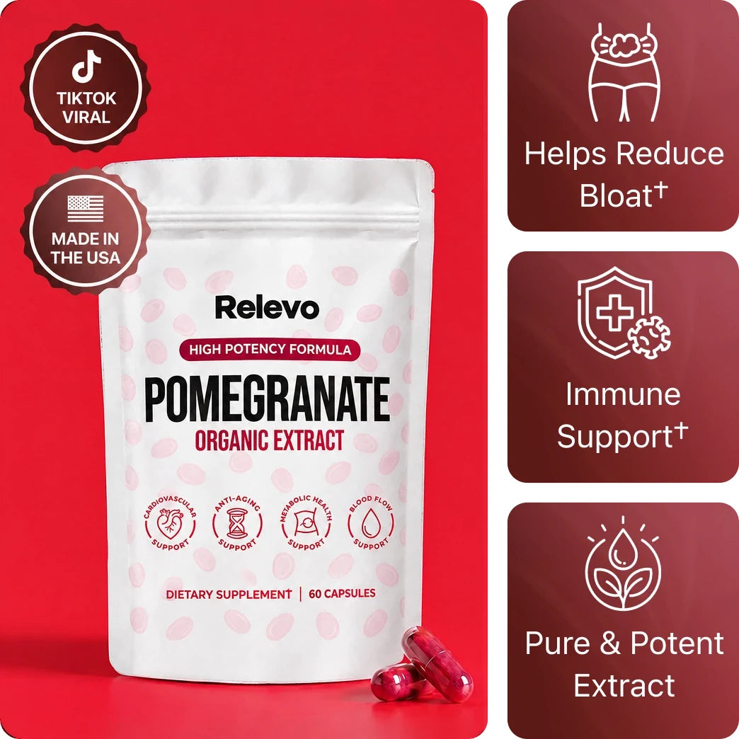 Relevo Organic Pomegranate Extract Capsules
