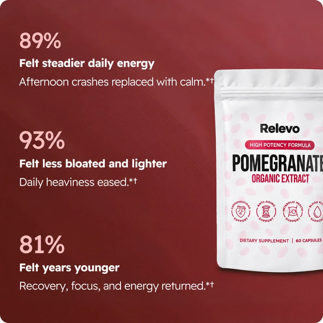 Relevo Organic Pomegranate Extract Capsules
