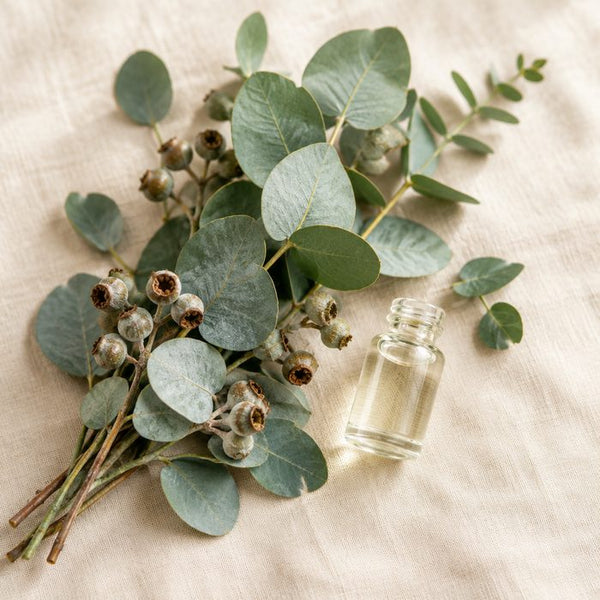 Eucalyptus leaves and seed pods
