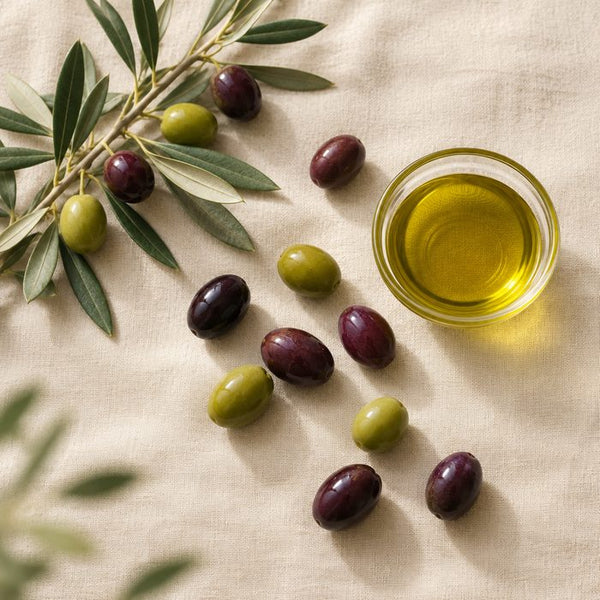 Olives and extra virgin olive oil